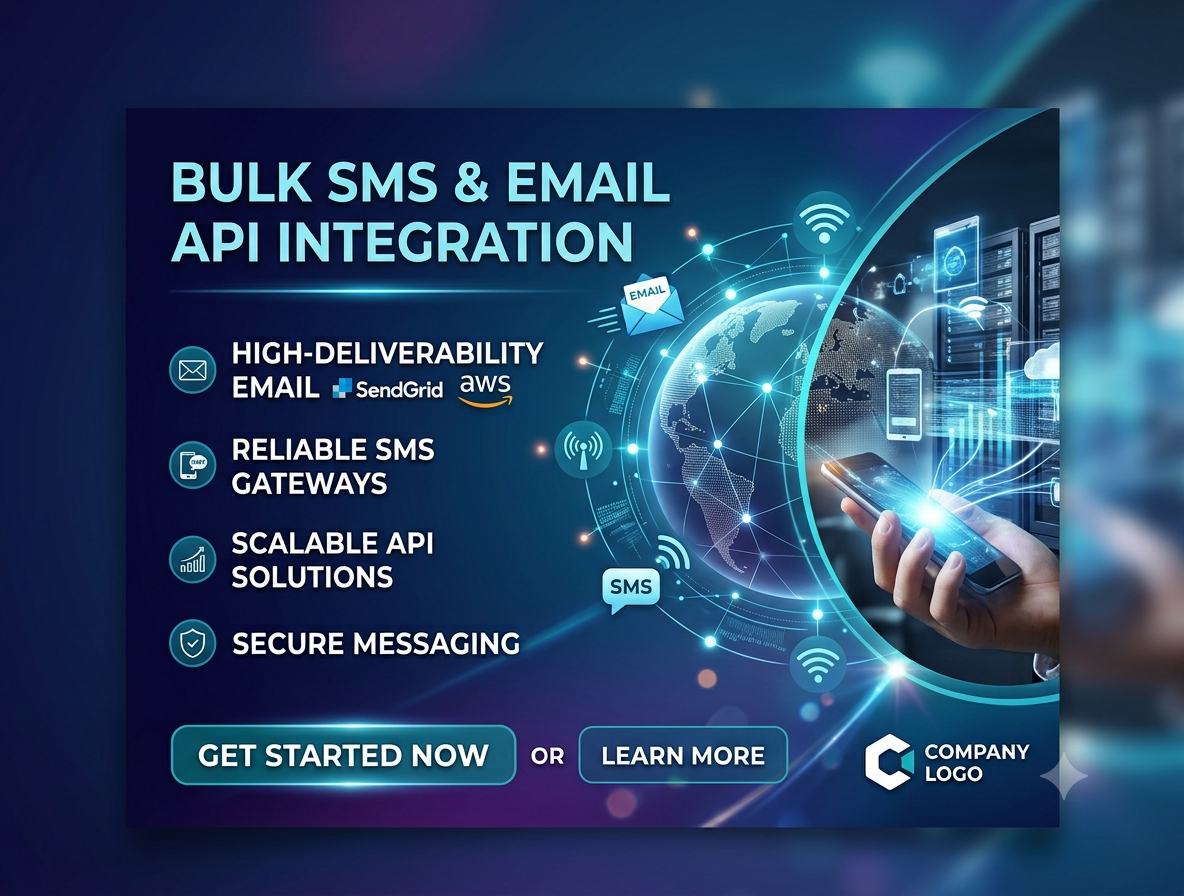 Bulk SMS & Email API Integration software development