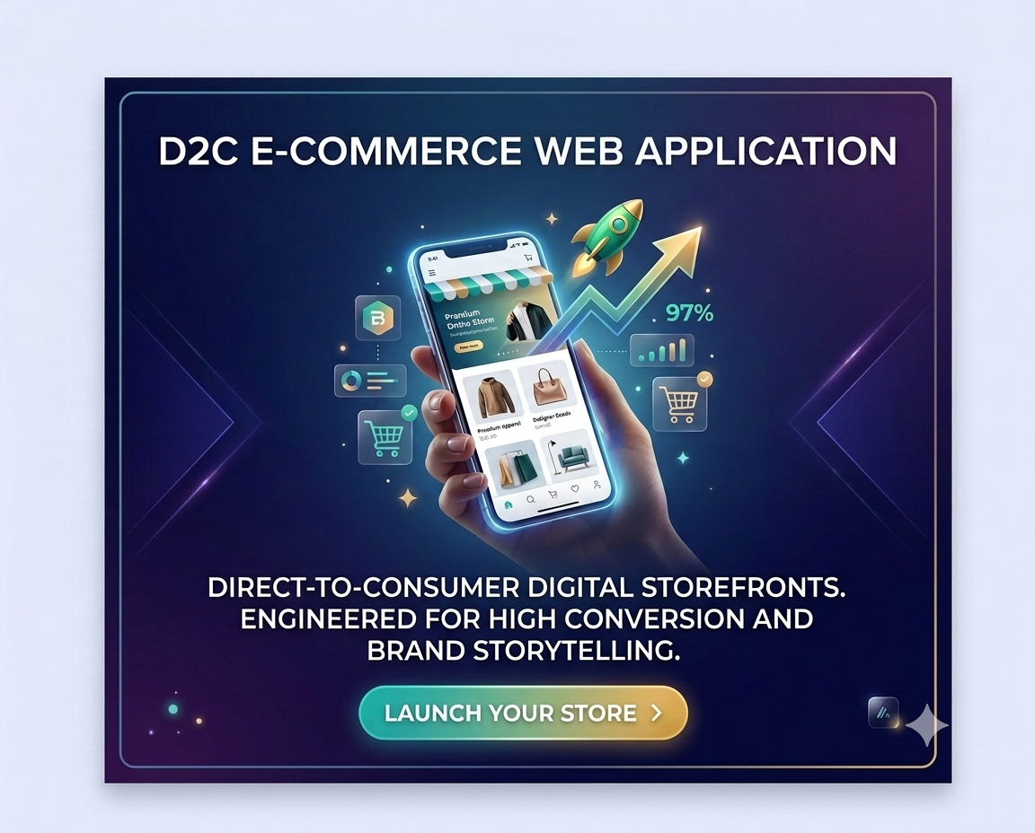 D2C E-Commerce Web Application software development