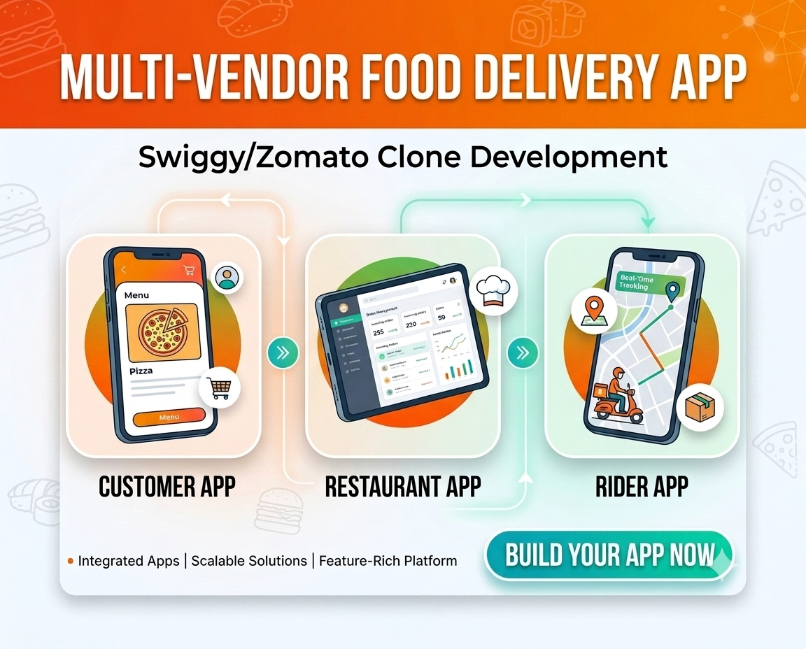 Food Delivery Multi-Vendor App software development