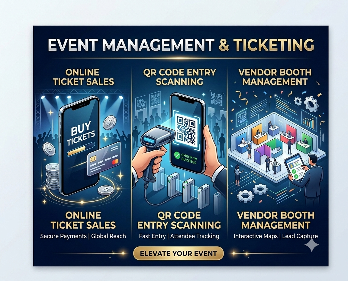 Event Management & Ticketing software development