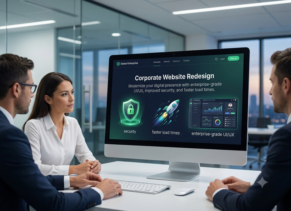Corporate Website Redesign software development