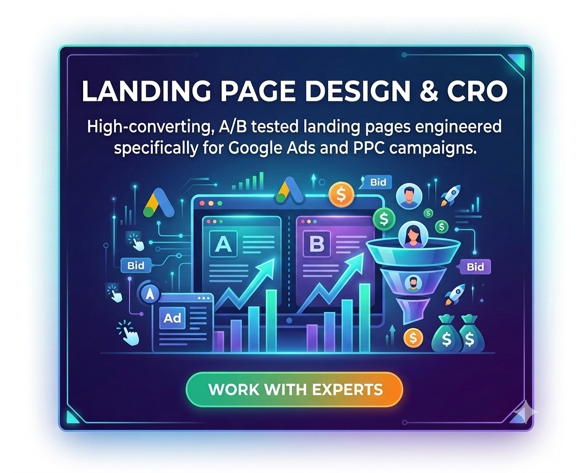 Landing Page Design & CRO software development
